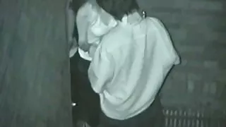 City park om middernacht voyeur sex
