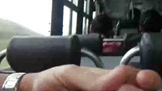 Bus cum, publieke masturbatie 2
