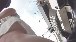 Voyeur Upskirt transparante string