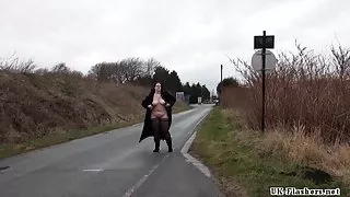 Vet amateur flasher emmas publiek exhibitionisme van voyeur bbw