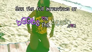 Topless strand interview compilatie met echte sletten in het buitenland