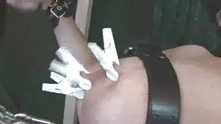 Gemarteld grote tieten en extreme-object invoegen