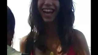 Candid twee sexy meisjes, ze weet
