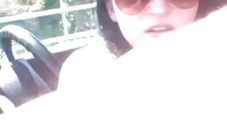 Crazy girl houdt van auto ' s