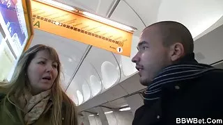 Hij bangs haar vette kut van achter