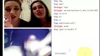 Knipperende pik te schattige meisjes op omegle