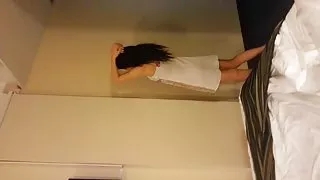 Chinese milf dans en blowjob