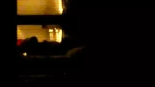 Spionage mensen - seks in het venster